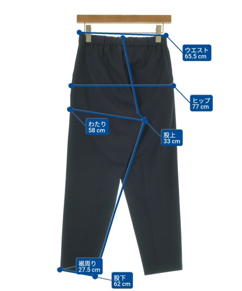 mizuiro ind（ミズイロインド）スラックス 紺 サイズ:2(M位) レディース/2200639479026