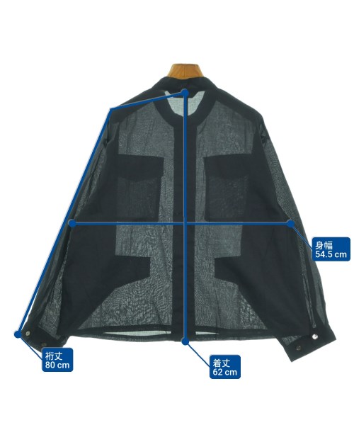 mizuiro ind（ミズイロインド）カジュアルシャツ 黒 サイズ:F レディース/2200639479033