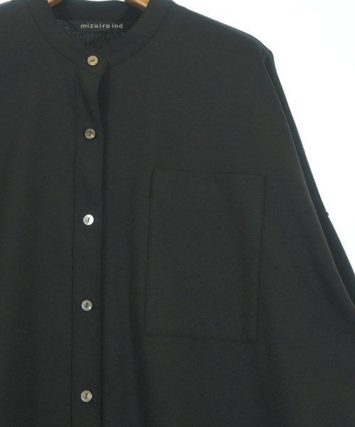 mizuiro ind（ミズイロインド）シャツワンピース 黒 サイズ:F レディース/2200649374038