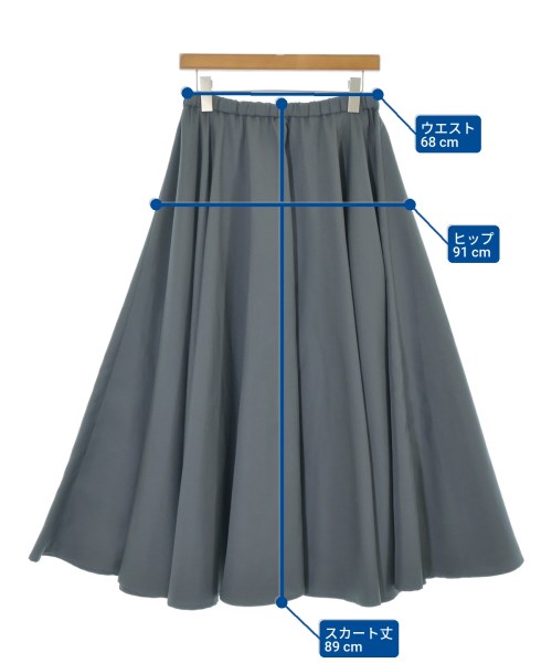mizuiro ind（ミズイロインド）ロング・マキシ丈スカート グレー サイズ:-(M位) レディース/2200654211069