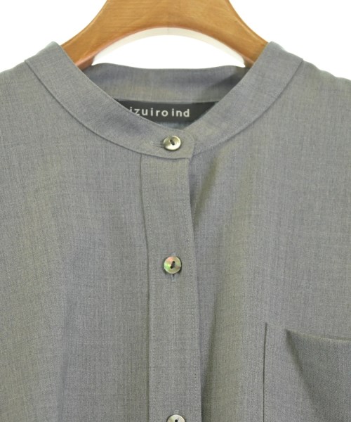 mizuiro ind（ミズイロインド）シャツワンピース グレー サイズ:F レディース/2200656924011