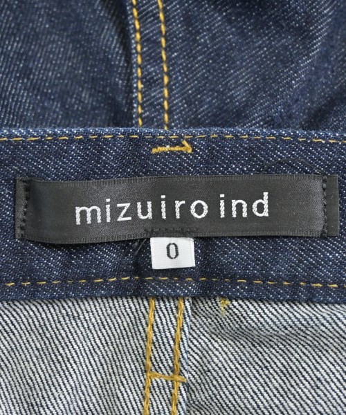 mizuiro ind（ミズイロインド）デニムパンツ 紺 サイズ:0(S位) レディース/2200661075012
