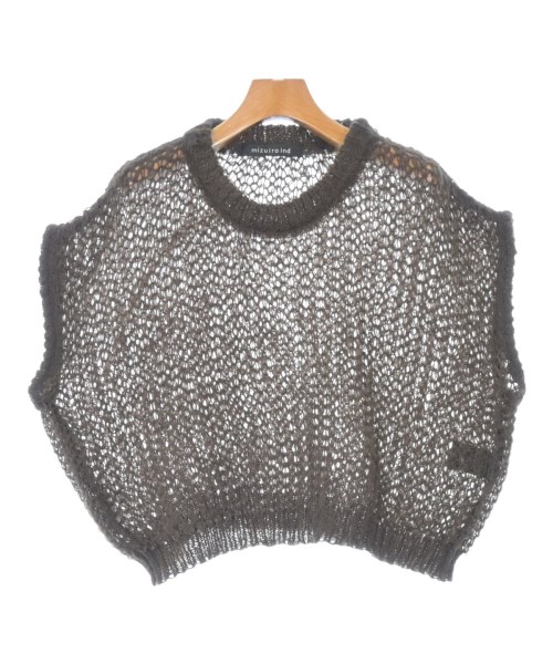 mizuiro ind(ミズイロインド)ベスト/ノースリーブ 茶 サイズ:F/2200657239039