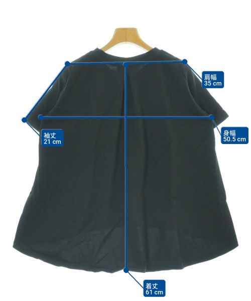 mizuiro ind（ミズイロインド）Tシャツ・カットソー 黒 サイズ:F レディース/2200708806197