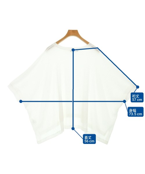 mizuiro ind（ミズイロインド）Tシャツ・カットソー 白 サイズ:F レディース/2200709729068