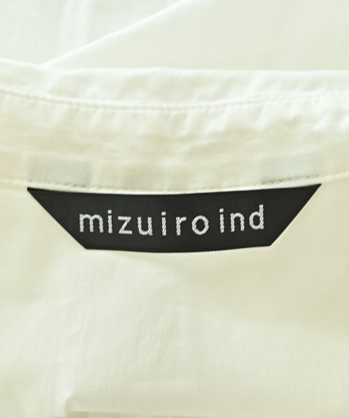 mizuiro ind（ミズイロインド）シャツワンピース 白 サイズ:F レディース/2200713523119