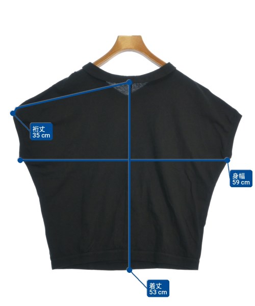 mizuiro ind（ミズイロインド）Tシャツ・カットソー 黒 サイズ:F レディース/2200711368057