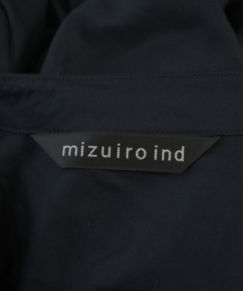 mizuiro ind（ミズイロインド）シャツワンピース 紺 サイズ:F レディース/2200717373031