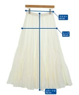 mizuiro ind（ミズイロインド）ロング・マキシ丈スカート 白 サイズ:-(M位) レディース/2200717385096