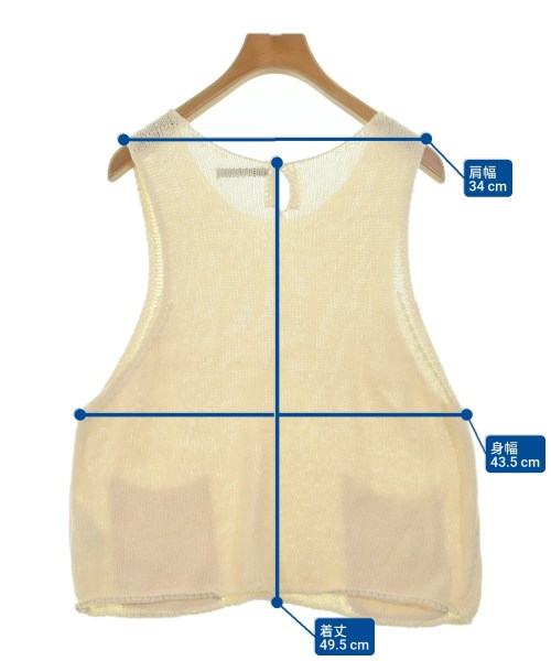 mizuiro ind（ミズイロインド）ベスト/ノースリーブ 白 サイズ:-(L位) レディース/2200646060088