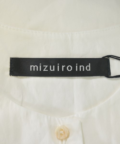 mizuiro ind（ミズイロインド）シャツワンピース 白 サイズ:F レディース/2200640893460