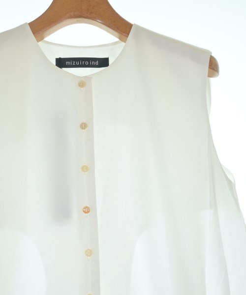 mizuiro ind（ミズイロインド）シャツワンピース 白 サイズ:F レディース/2200640893460