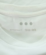 three dots（スリードッツ）Tシャツ・カットソー 白 サイズ:XS メンズ/2200640996055