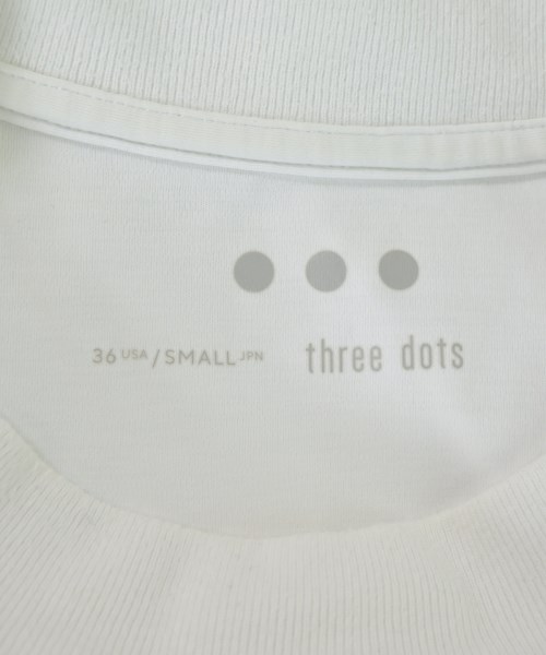 three dots（スリードッツ）Tシャツ・カットソー 白 サイズ:S メンズ/2200640996062