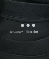 three dots（スリードッツ）Tシャツ・カットソー 黒 サイズ:S メンズ/2200640996079