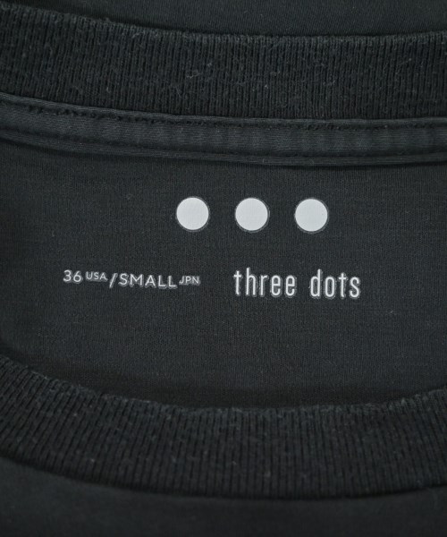 three dots（スリードッツ）Tシャツ・カットソー 黒 サイズ:S メンズ/2200640996086