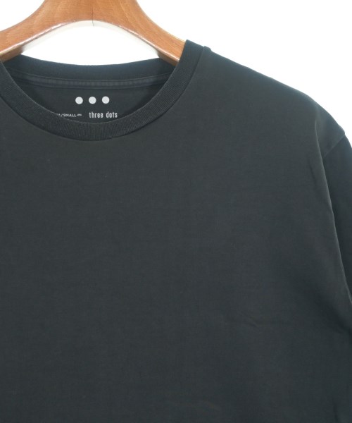three dots（スリードッツ）Tシャツ・カットソー 黒 サイズ:S メンズ/2200640996086