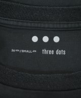 three dots（スリードッツ）Tシャツ・カットソー 黒 サイズ:S メンズ/2200640996086