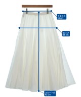 mizuiro ind（ミズイロインド）ロング・マキシ丈スカート 白 サイズ:-(M位) レディース/2200649715022