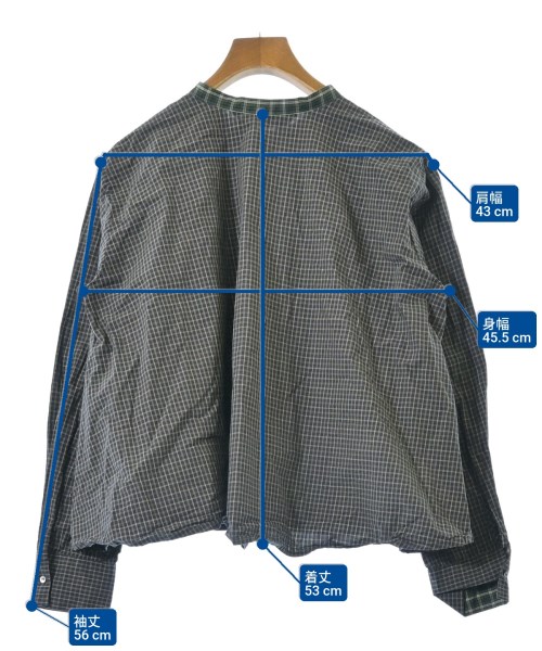 mizuiro ind（ミズイロインド）カジュアルシャツ 緑 サイズ:F レディース/2200643445086