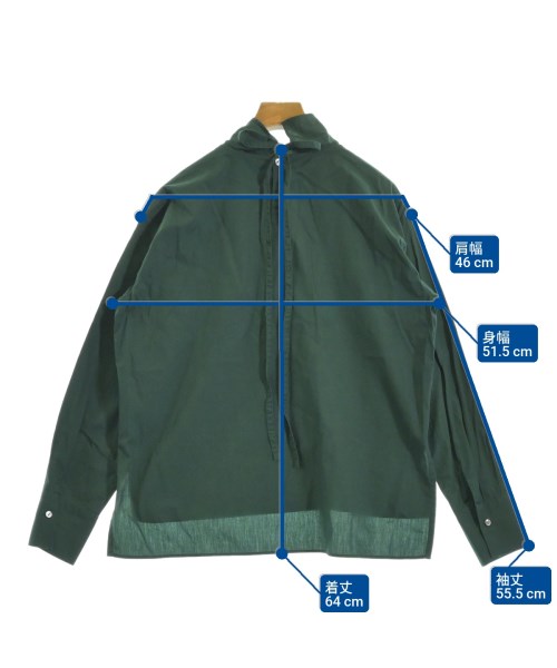 mizuiro ind（ミズイロインド）カジュアルシャツ 緑 サイズ:F レディース/2200643803084