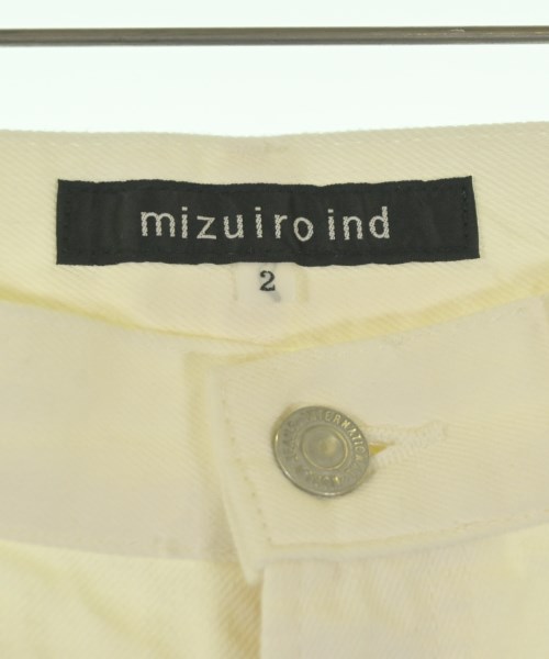 mizuiro ind（ミズイロインド）デニムパンツ 白 サイズ:2(M位) レディース/2200647837054