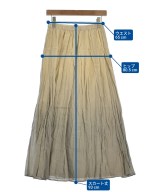 mizuiro ind（ミズイロインド）ロング・マキシ丈スカート ベージュ サイズ:-(S位) レディース/2200647328088