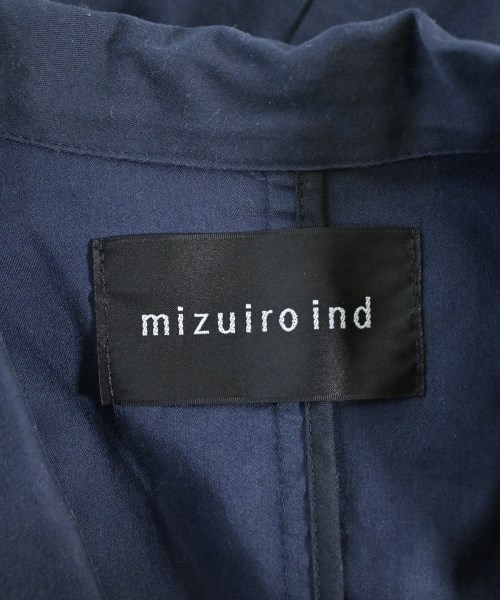 mizuiro ind（ミズイロインド）シャツワンピース 紺 サイズ:F レディース/2200661065013