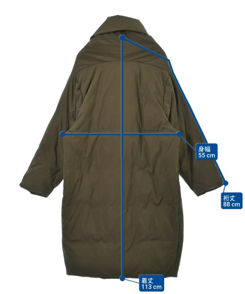 mizuiro ind（ミズイロインド）ダウンコート 茶 サイズ:F レディース/2200664436148