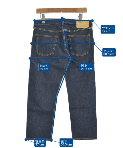mizuiro ind（ミズイロインド）デニムパンツ 紺 サイズ:3(L位) レディース/2200663739028