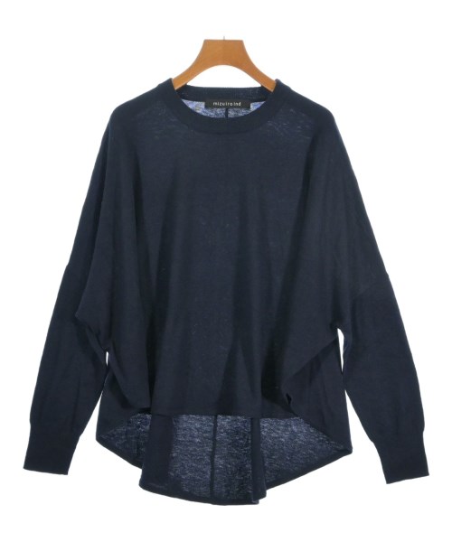 mizuiro ind(ミズイロインド)ニット・セーター 紺 サイズ:F/2200669878042