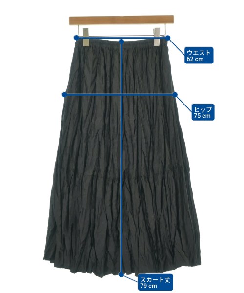 mizuiro ind（ミズイロインド）ロング・マキシ丈スカート 黒 サイズ:-(XS位) レディース/2200669878158