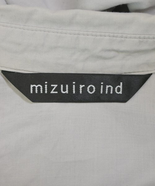 mizuiro ind（ミズイロインド）シャツワンピース グレー サイズ:F レディース/2200672389054