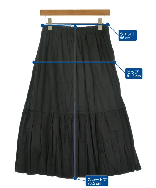 mizuiro ind（ミズイロインド）ロング・マキシ丈スカート 黒 サイズ:-(M位) レディース/2200730212126