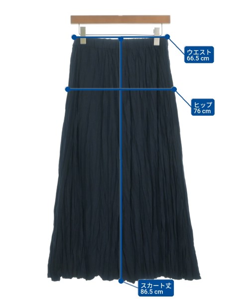 mizuiro ind（ミズイロインド）ロング・マキシ丈スカート 紺 サイズ:-(M位) レディース/2200725565077