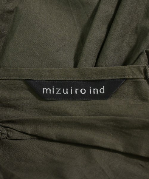 mizuiro ind（ミズイロインド）シャツワンピース カーキ サイズ:F レディース/2200723406143