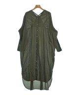 mizuiro ind（ミズイロインド）シャツワンピース カーキ サイズ:F レディース/2200723406143