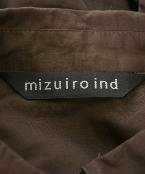 mizuiro ind（ミズイロインド）シャツワンピース 茶 サイズ:F レディース/2200720355055