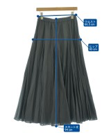 mizuiro ind（ミズイロインド）ロング・マキシ丈スカート グレー サイズ:-(M位) レディース/2200727906021