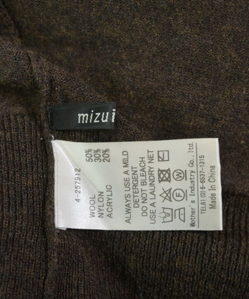 mizuiro ind（ミズイロインド）ワンピース 茶 サイズ:F レディース/2200680050137