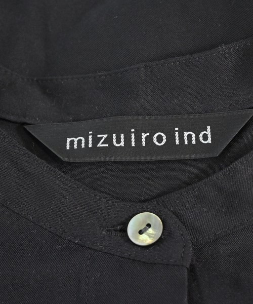 mizuiro ind（ミズイロインド）シャツワンピース 黒 サイズ:F レディース/2200692923047