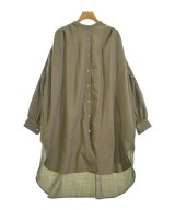 mizuiro ind（ミズイロインド）シャツワンピース 茶 サイズ:F レディース/2200688526108