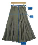 mizuiro ind（ミズイロインド）ロング・マキシ丈スカート カーキ サイズ:-(M位) レディース/2200688526207