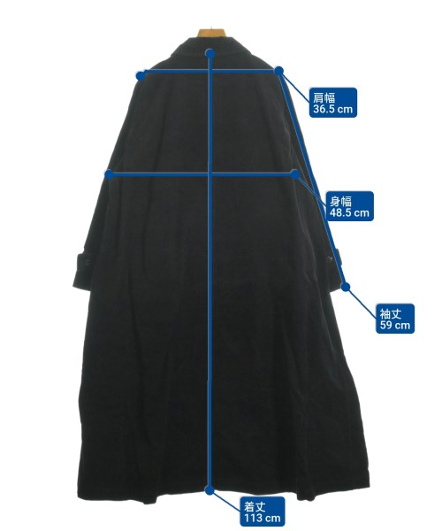 MidiUmi（ミディウミ）ステンカラーコート 黒 サイズ:F レディース/2200627670015