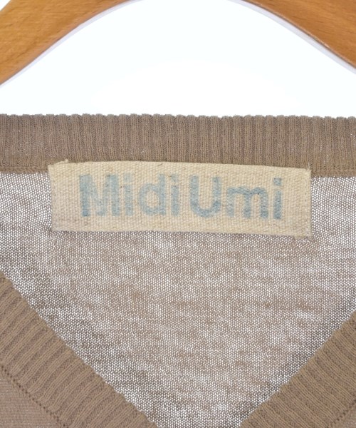 MidiUmi（ミディウミ）ベスト 茶 サイズ:F レディース/2200627670596