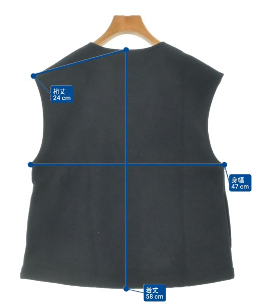 MidiUmi（ミディウミ）ベスト 黒 サイズ:-(XL位) レディース/2200623407059