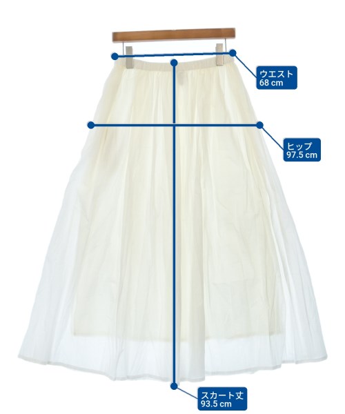 MidiUmi（ミディウミ）ロング・マキシ丈スカート 白 サイズ:-(M位) レディース/2200617670025