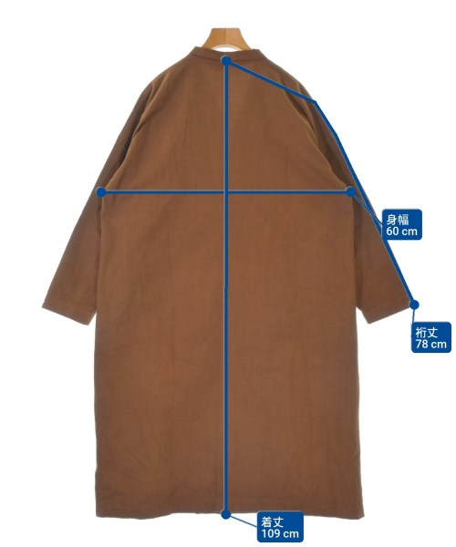 MidiUmi（ミディウミ）シャツワンピース 茶 サイズ:F レディース/2200675923064