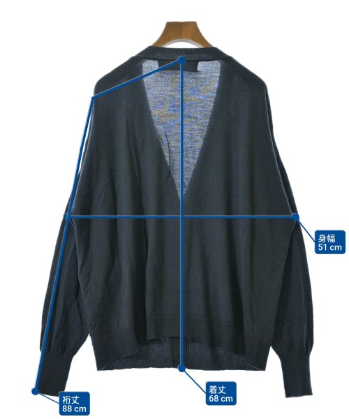 MidiUmi（ミディウミ）カーディガン 紺 サイズ:F レディース/2200676044027