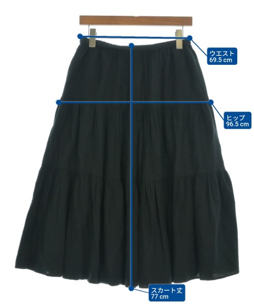 MidiUmi（ミディウミ）ロング・マキシ丈スカート 黒 サイズ:-(M位) レディース/2200661076057